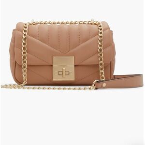 Aldo Haowiaax Faux Leather Crossbody Bag Gold Colored Hardware